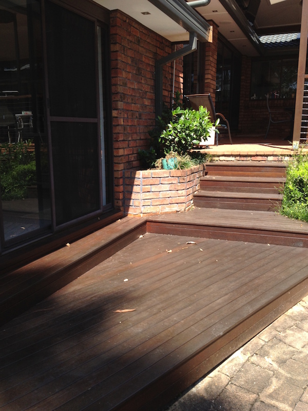 Deck built preventing access to inspect for termites